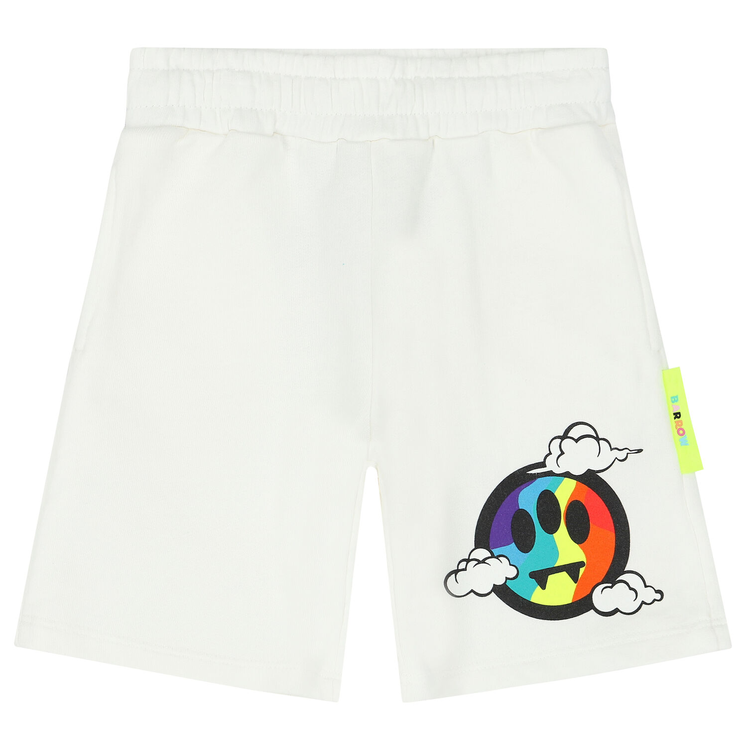 White Logo Shorts, 1, hi-res