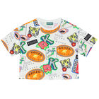 Girls White Logo T-Shirt, 1, hi-res