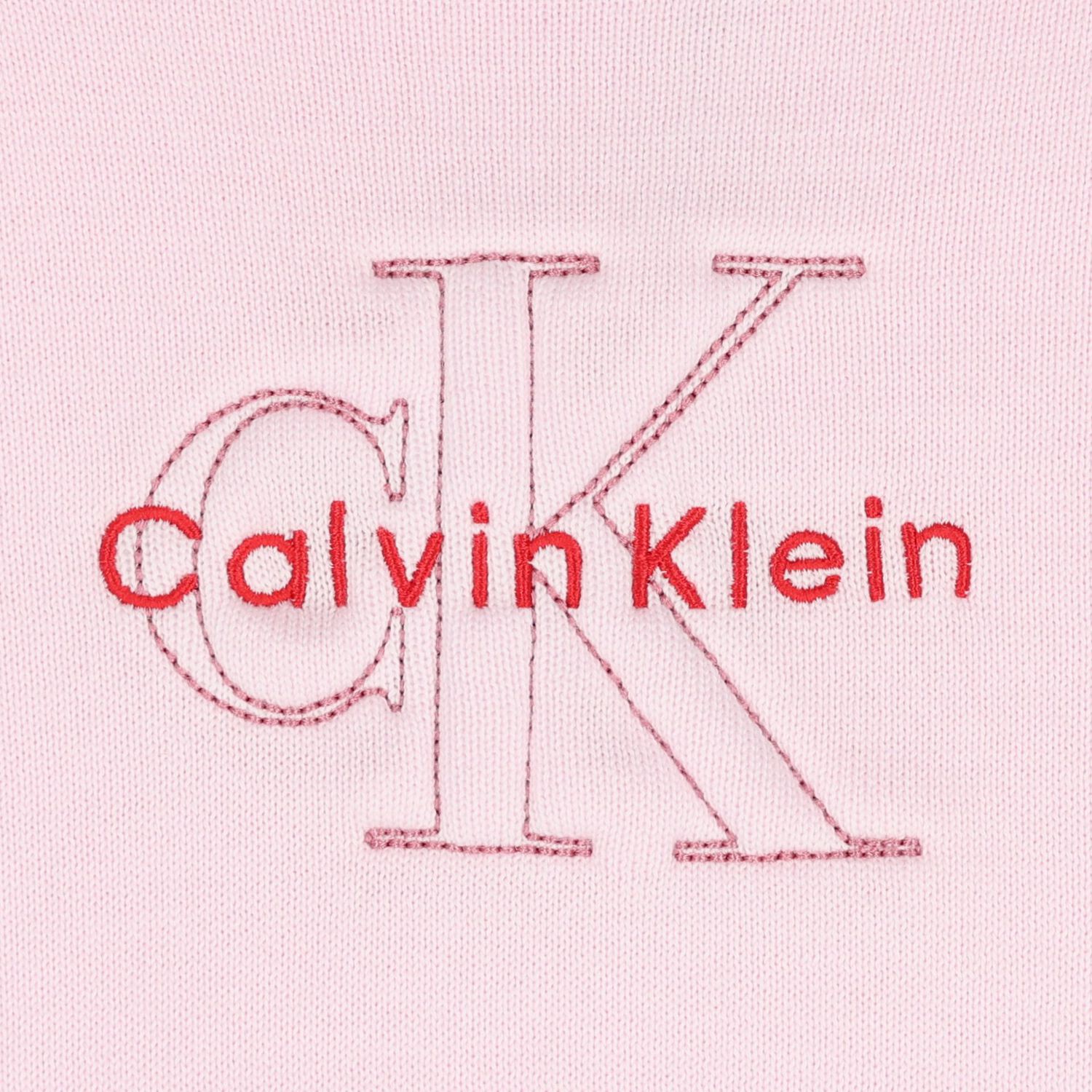 Girls Pink Logo Knitted Top, 1, hi-res