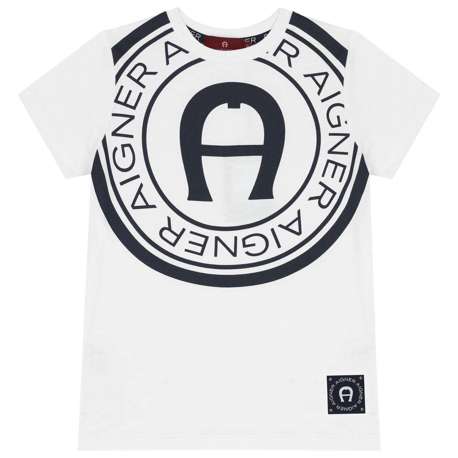 Boys White Logo T-Shirt, 1, hi-res image number null