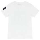 Boys White Logo T-Shirt, 2, hi-res