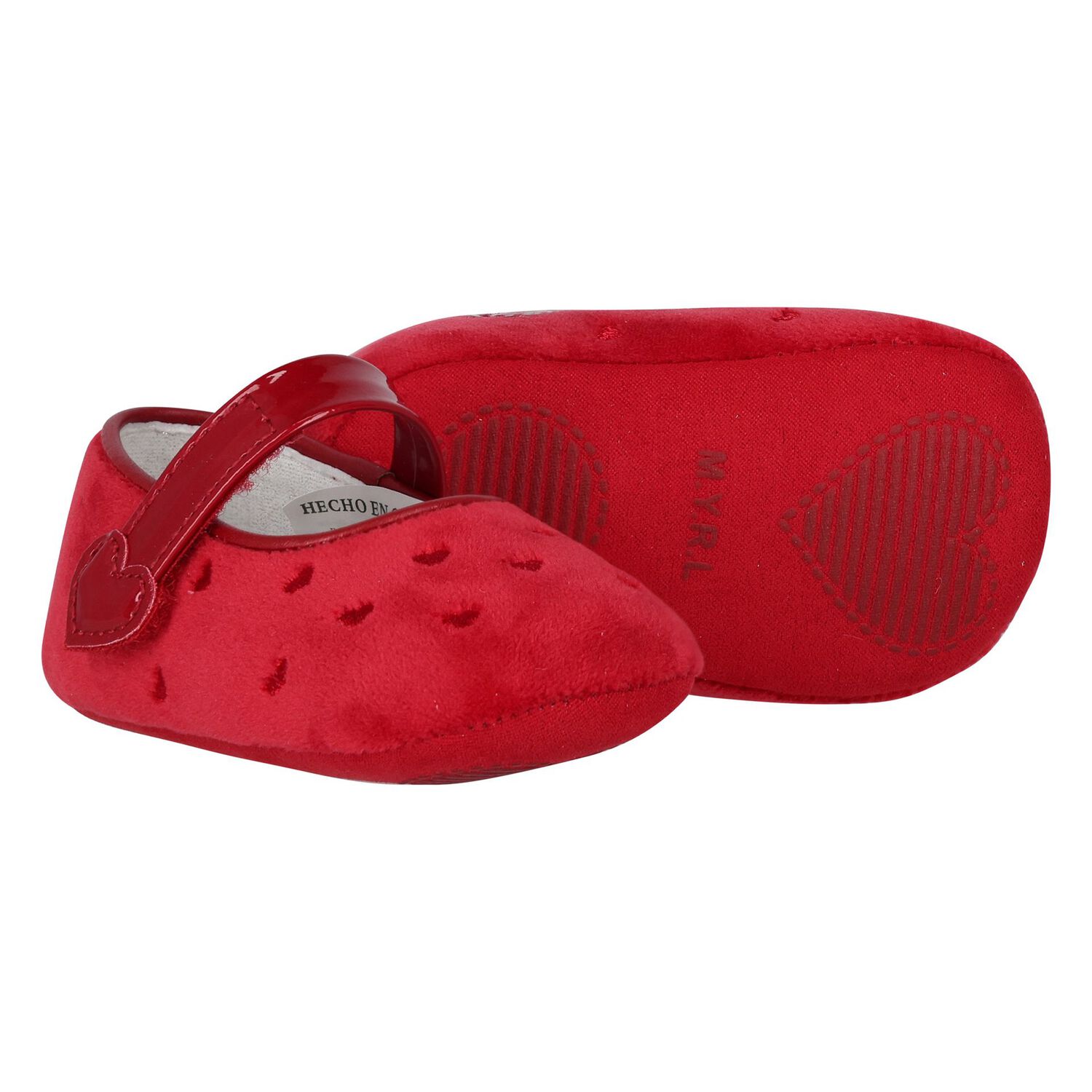 Baby Girls Red Pre Walker Shoes, 1, hi-res