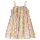 Girls Multi-Coloured Zigzag Dress, 1, hi-res