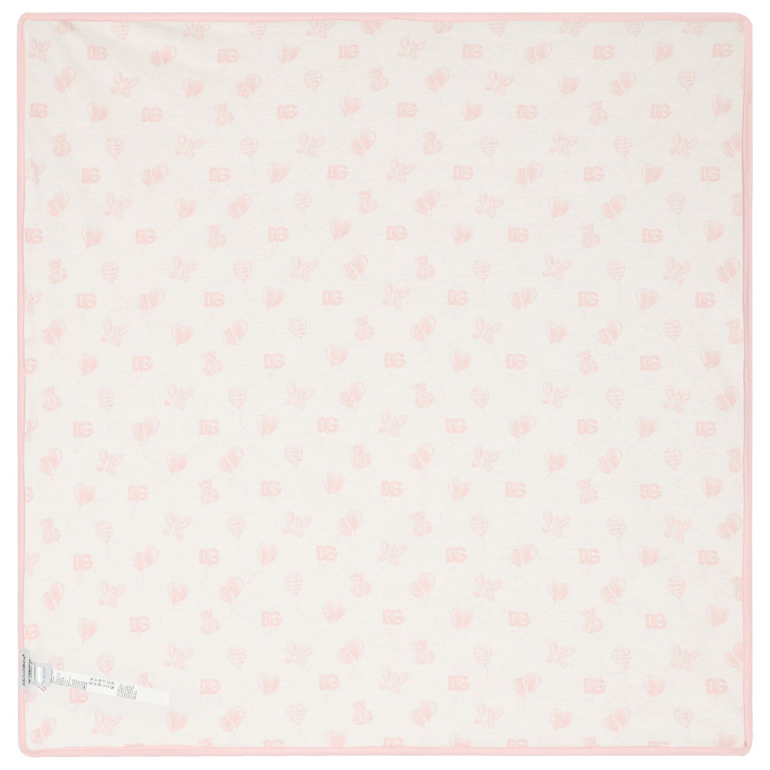 Baby Girls Pink Teddy Bear Blanket, 1, hi-res