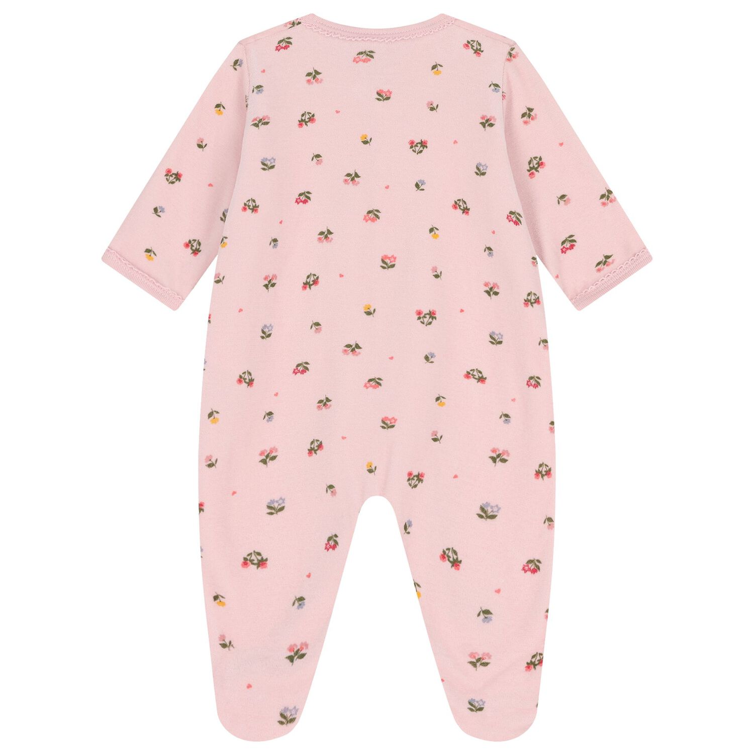 Baby Girls Pink & Ivory Floral Babygrow Gift Set, 1, hi-res