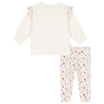 Younger Girls Ivory Trousers Set