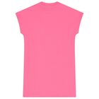 Girls Pink Logo Dress, 2, hi-res