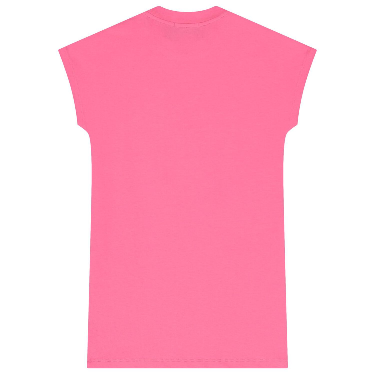 Girls Pink Logo Dress, 2, hi-res