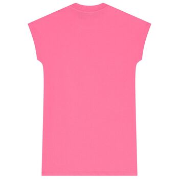 Girls Pink Logo Dress