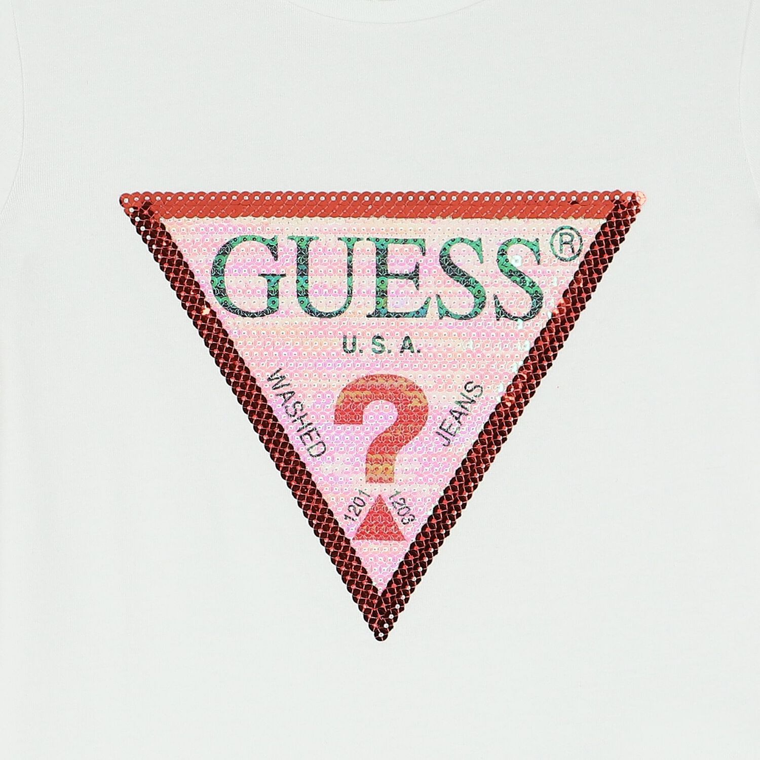 Girls White Logo T-Shirt, 2, hi-res image number null