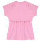 Girls Pink Logo Dress, 1, hi-res