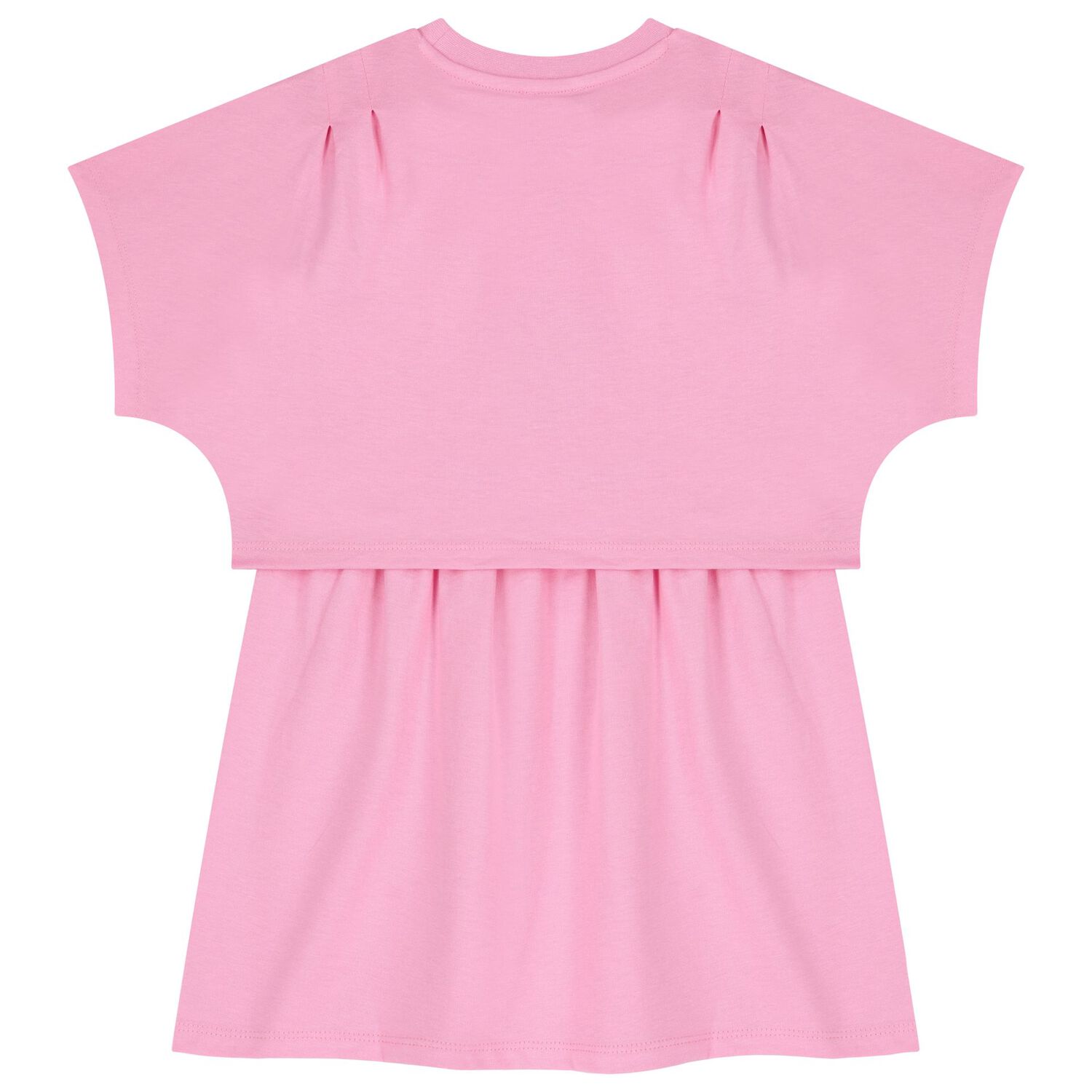 Girls Pink Logo Dress, 1, hi-res