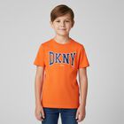 Boys Orange Logo T-Shirt, 1, hi-res