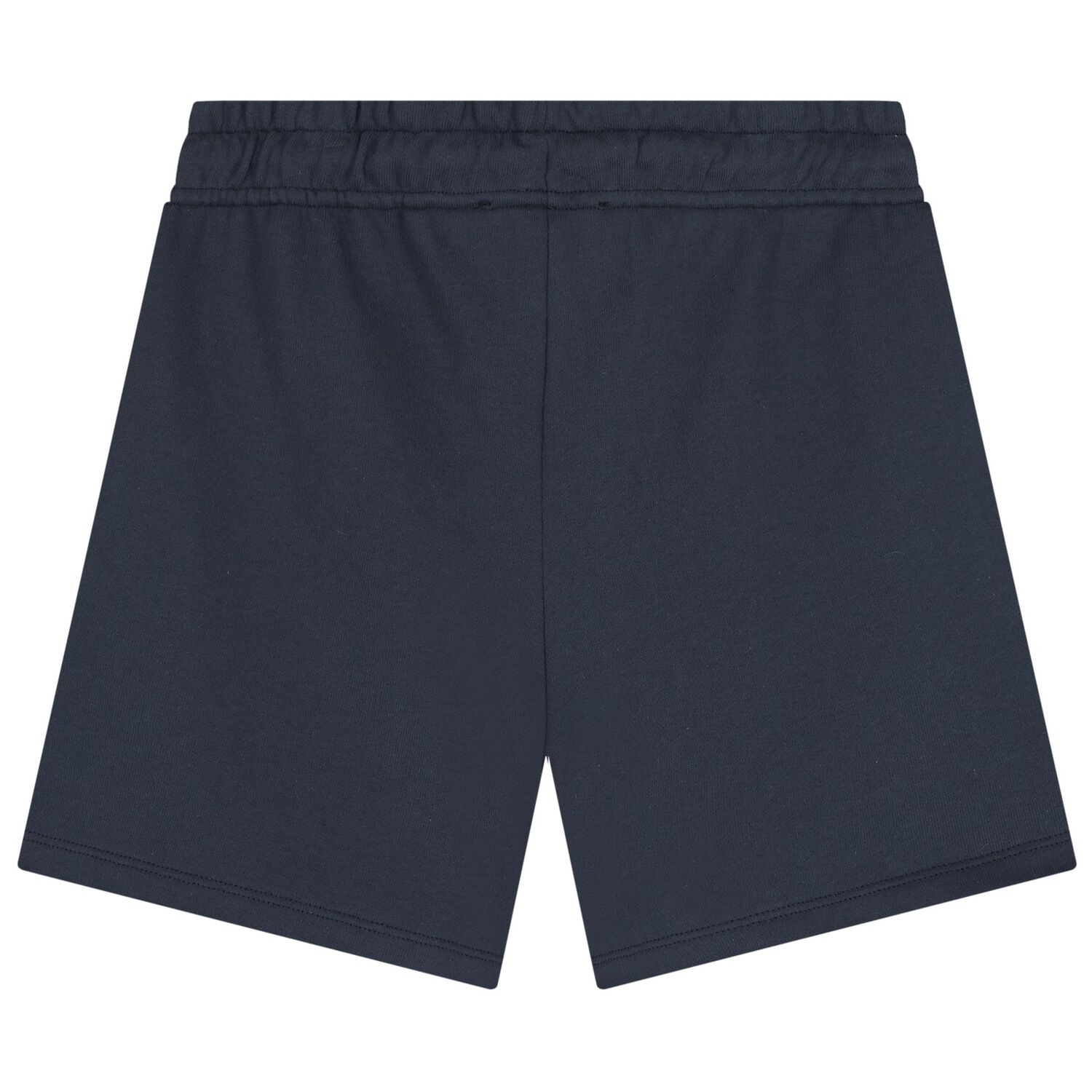 Boys Navy Blue Logo Shorts, 1, hi-res