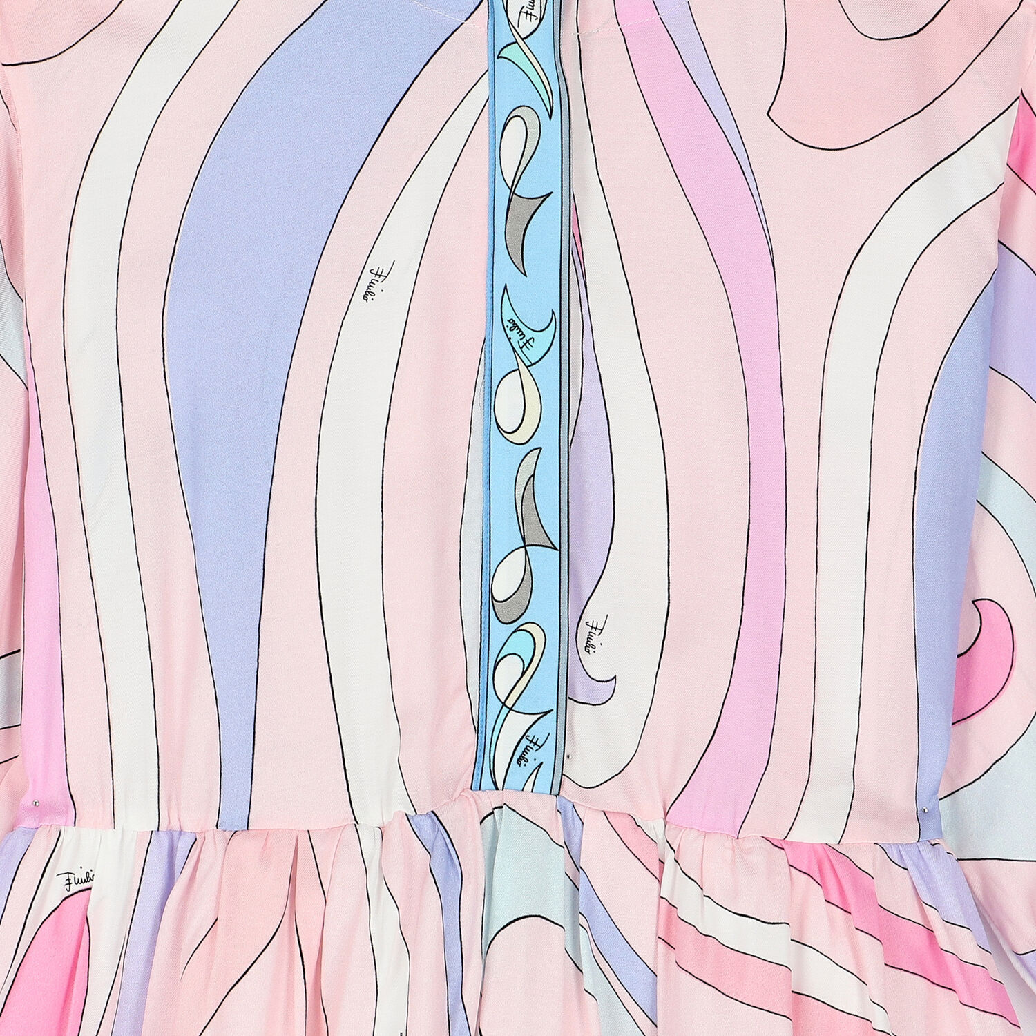 Girls Pink Abstract Dress, 1, hi-res