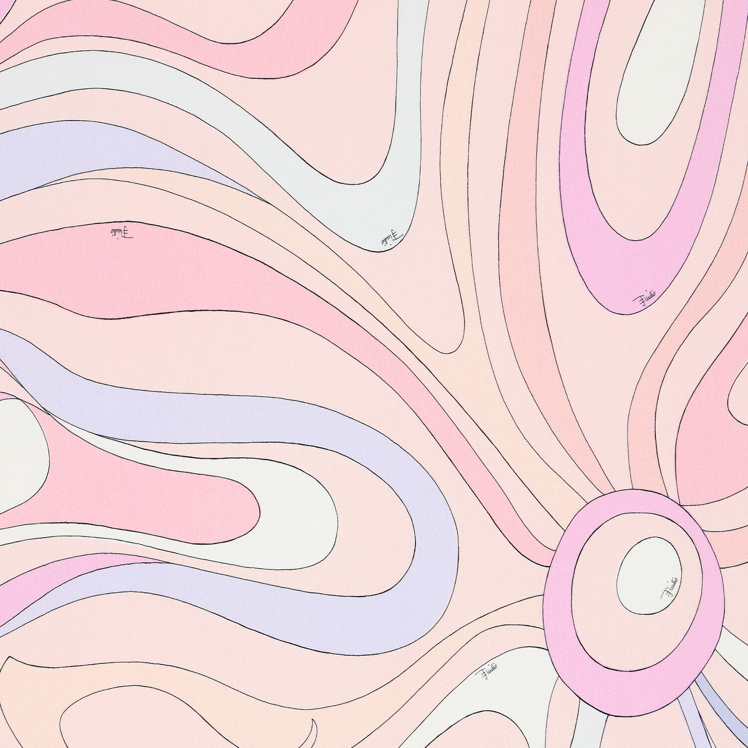 Baby Girls Pink Abstract Blanket, 1, hi-res