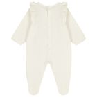 Baby Girls Ivory Logo Babygrow, 1, hi-res