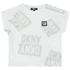 Girls White Logo T-Shirt, 1, hi-res