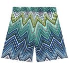 Boys Multi-Coloured Zigzag Swim Shorts, 1, hi-res