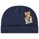 Navy Blue Teddy Bear Logo Babygrow Gift Set, 2, hi-res