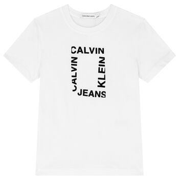 Boys White Logo T-Shirt