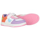 Girls White & Purple Colourblock Trainers, 1, hi-res