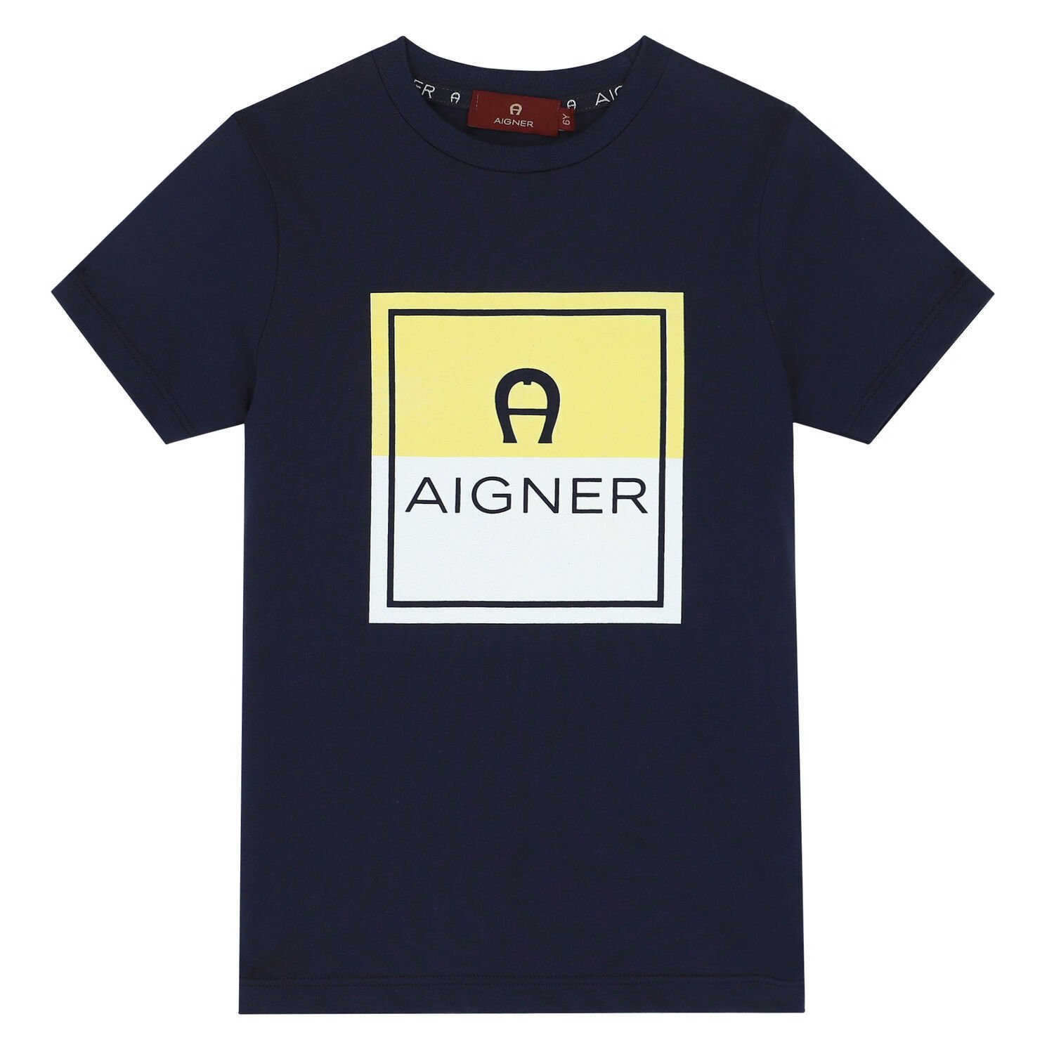 Boys Navy Blue Logo T-Shirt, 3, hi-res