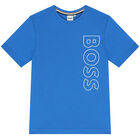 Boys Blue Logo T-Shirt, 1, hi-res