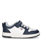 Boys Navy Blue & White Logo Trainers, 1, hi-res