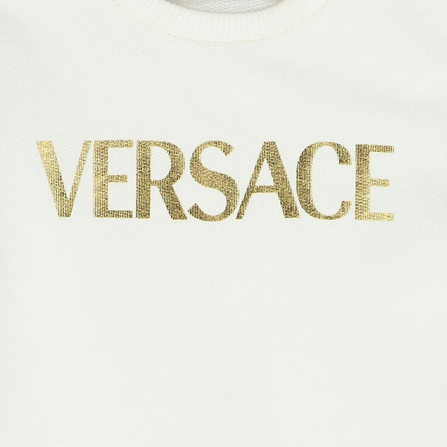 Younger Girls Ivory, Black & Yellow Barocco Logo Dress, 1, hi-res