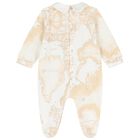 Ivory & Beige Geo Map Babygrow Gift Set, 1, hi-res