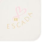 Baby Girls White Logo Heart Blanket, 1, hi-res