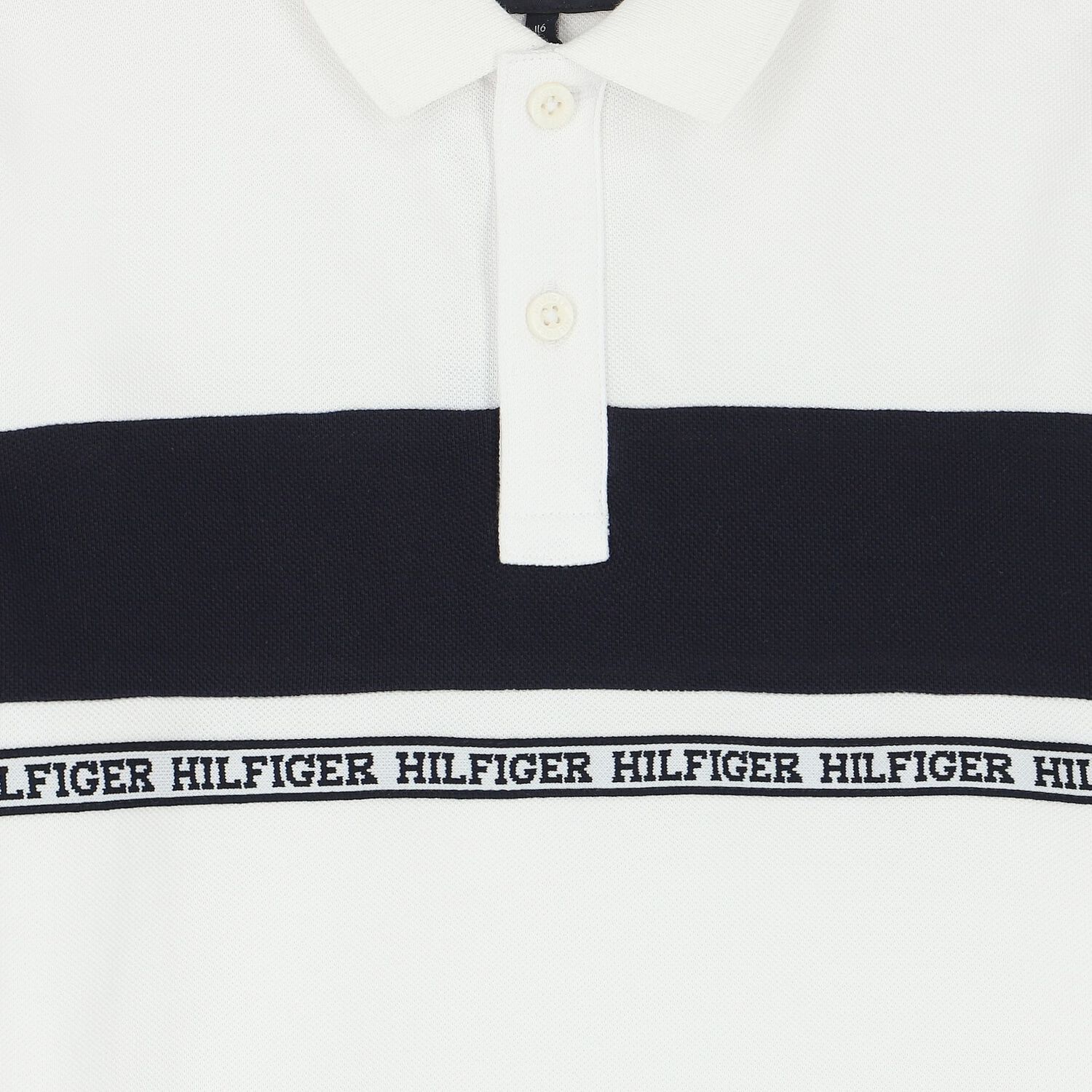 Boys White Logo Polo Shirt, 1, hi-res