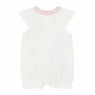 Baby Girls Pink & White Romper, 2, hi-res