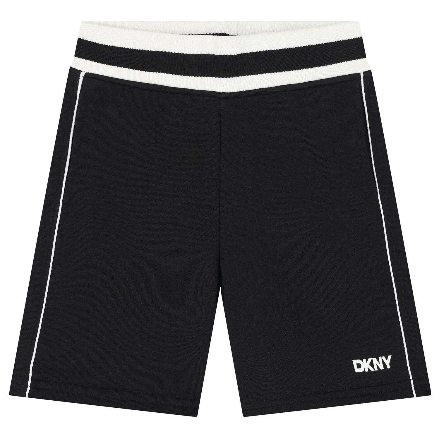 Boys White & Black Logo Shorts Set, 1, hi-res image number null