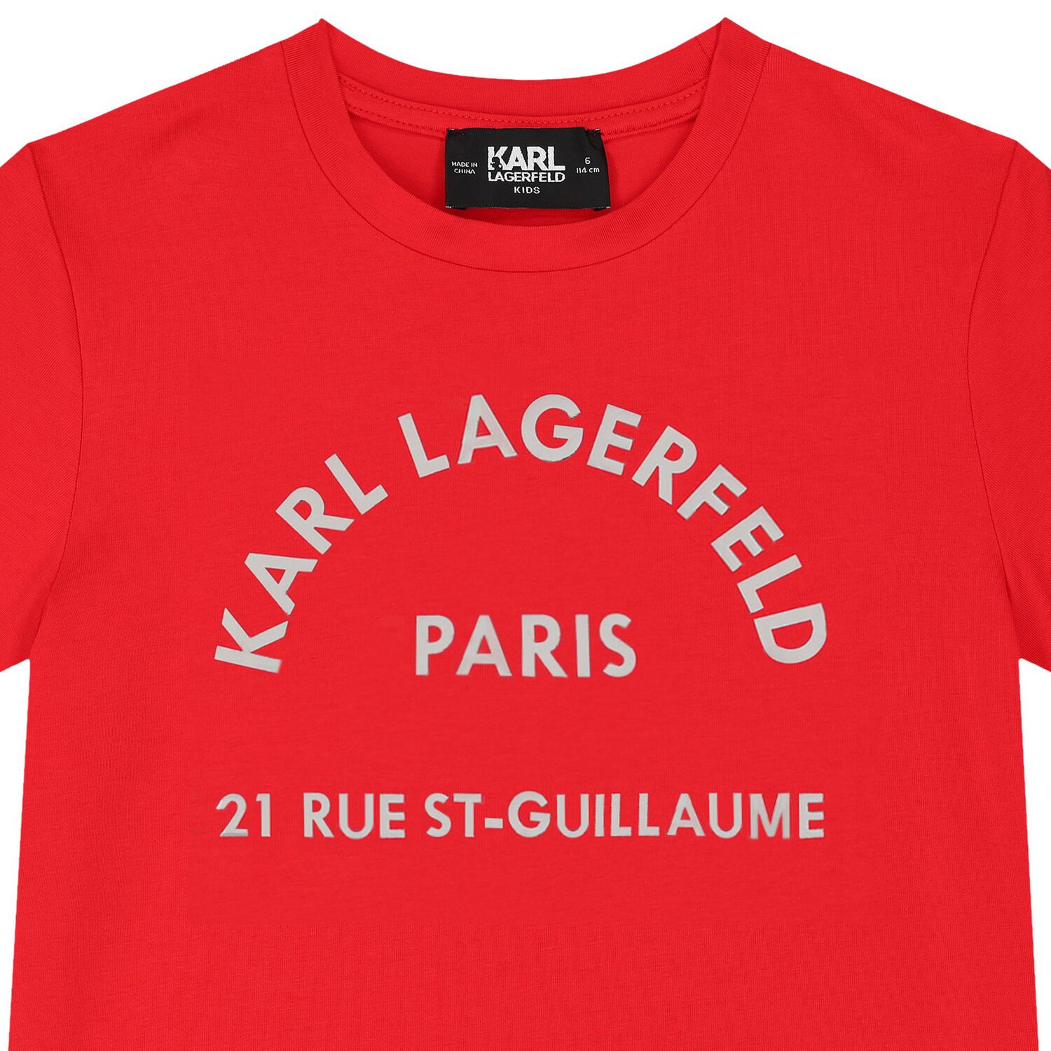 Girls Red Logo T-Shirt, 1, hi-res image number null