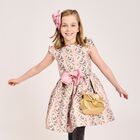 Girls Fairy Pink Bow Hairclip, 5, hi-res