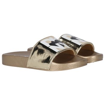 Girls Gold Logo Sliders