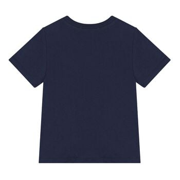 Baby Boys Navy Blue Polo Bear T-Shirt