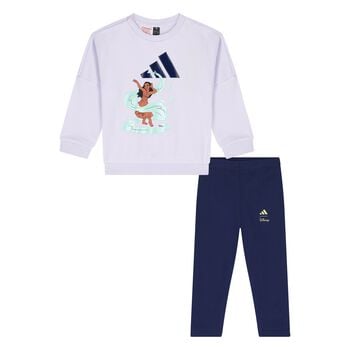 Younger Girls Lilac & Navy Blue Moana Disney Tracksuit