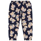 Younger Girls Navy Blue Logo Tracksuit, 1, hi-res