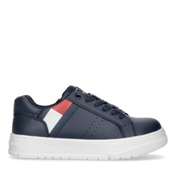 Boys Navy Blue Logo Trainers