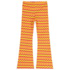 Girls Pink, Orange & Yellow Striped Leggings Set, 1, hi-res