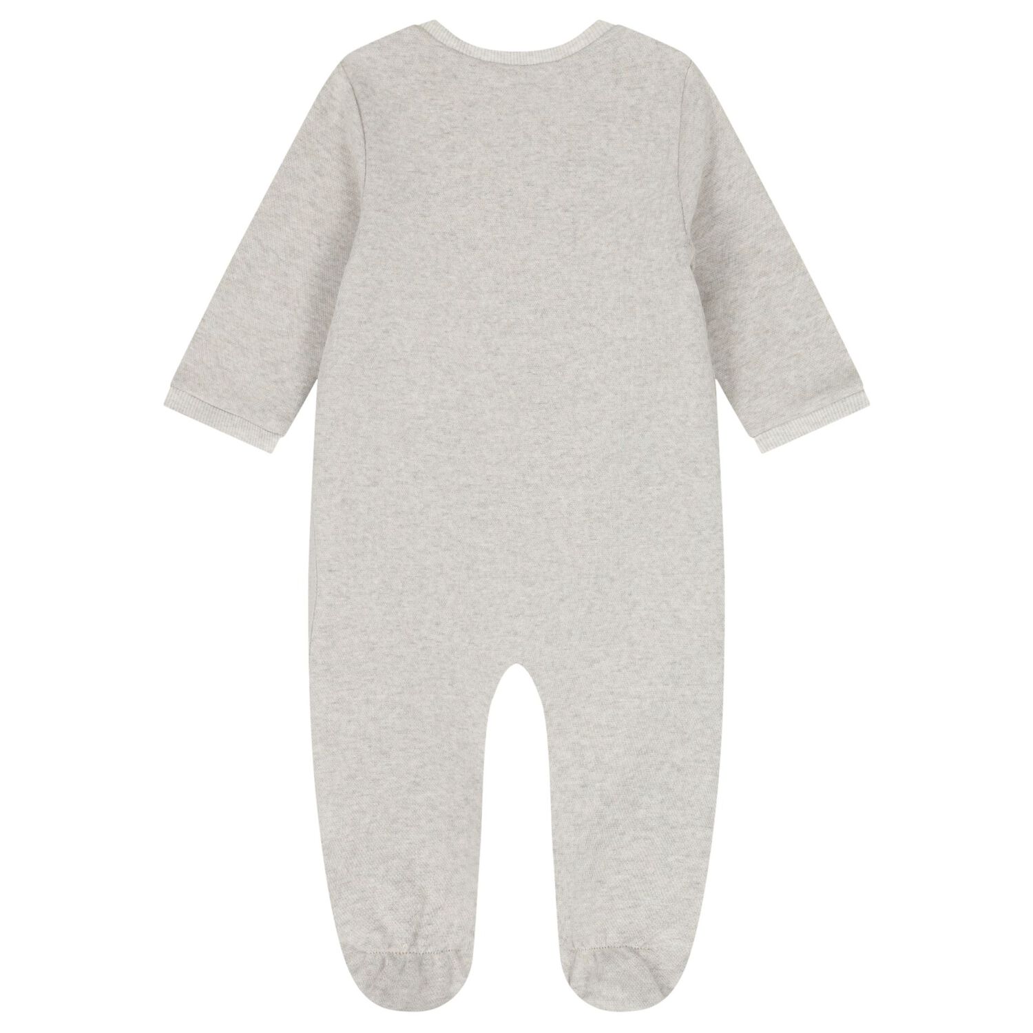 Baby Boys Grey Dinosaur Babygrow, 1, hi-res