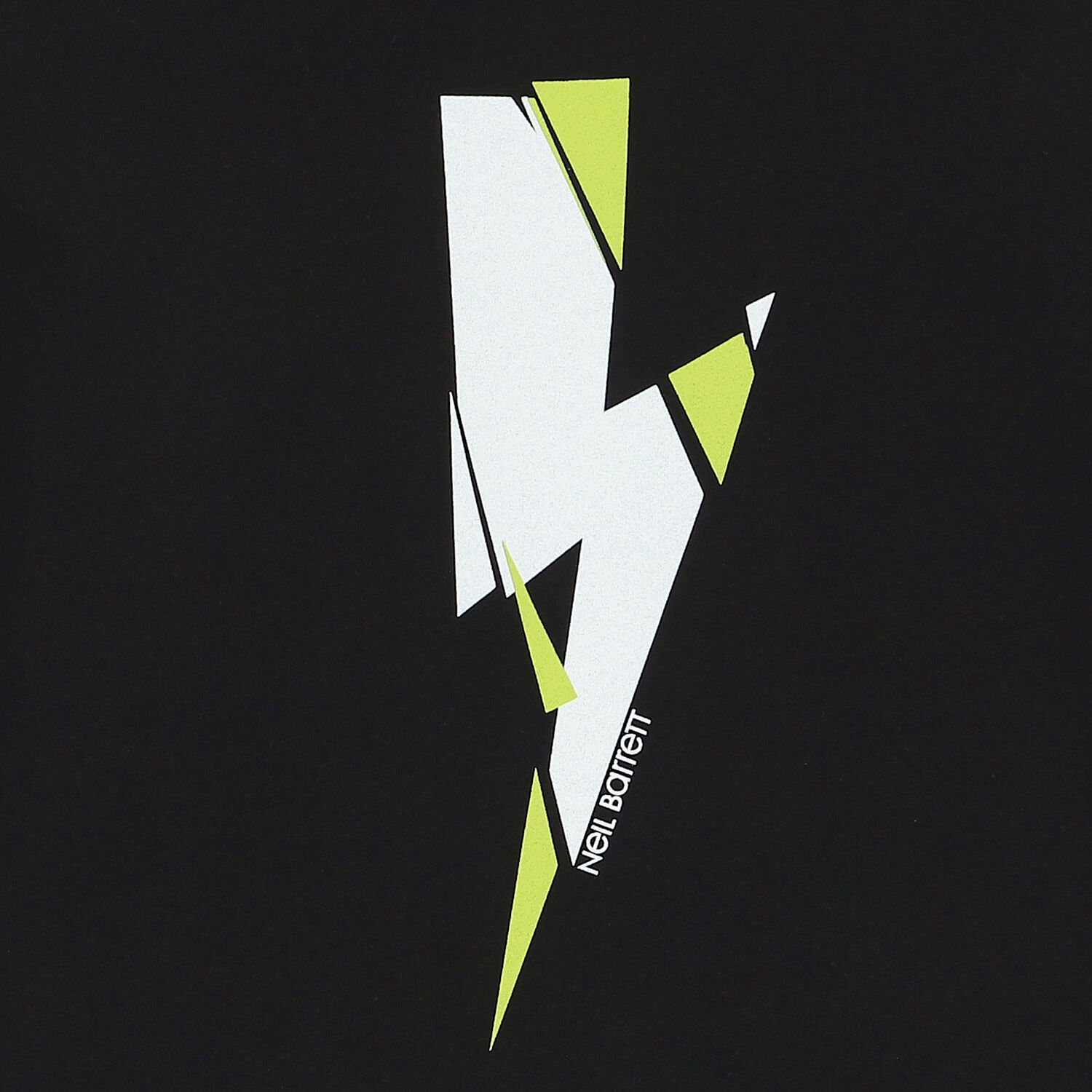 Boys Black Thunderbolt Logo T-Shirt, 1, hi-res