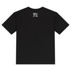 Boys Black Logo T-Shirt, 1, hi-res