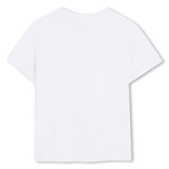 Girls White Logo T-Shirt