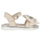 Girls Ivory Embellished Bow Sandals, 1, hi-res