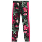 Girls Green, Black & Pink Leggings, 1, hi-res