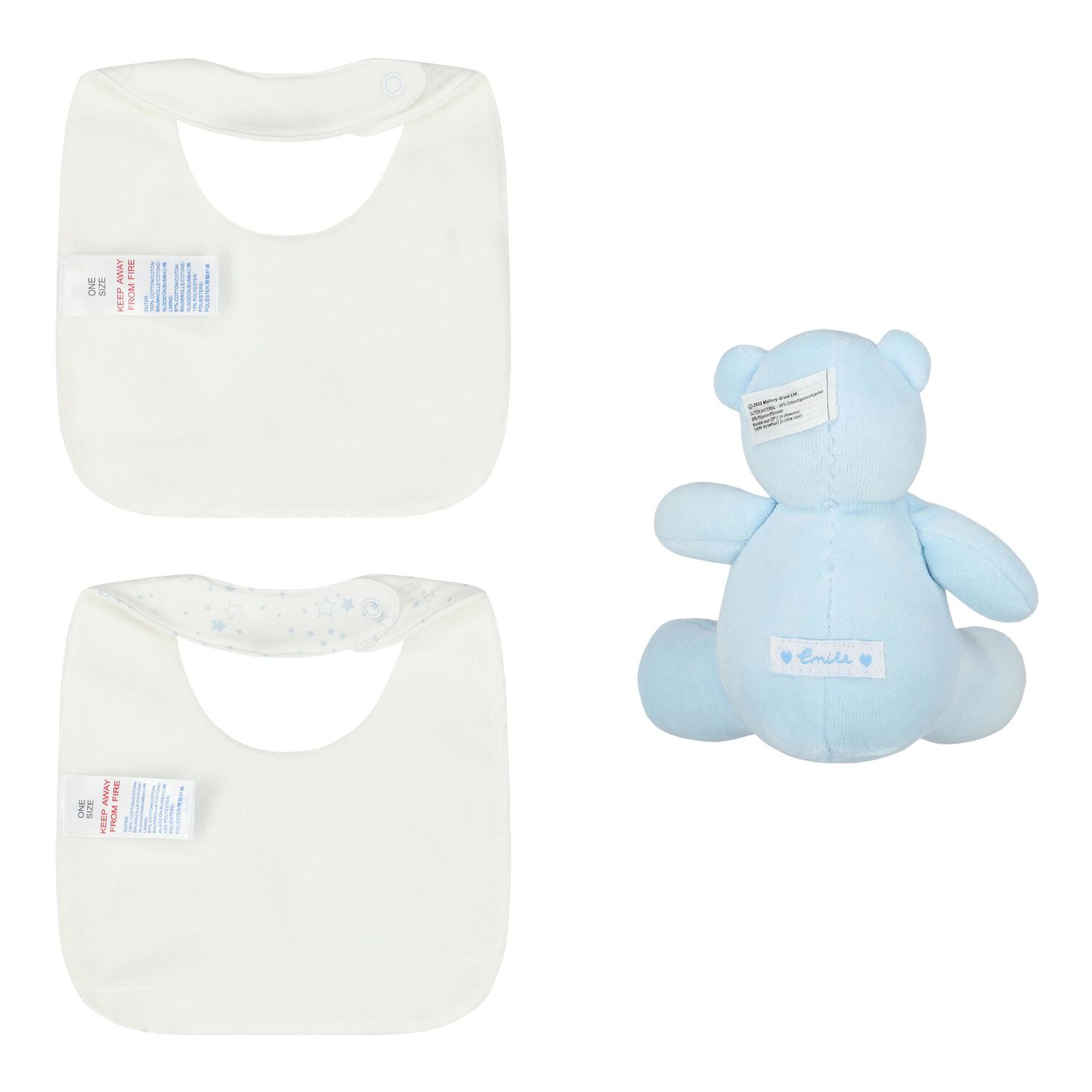 Baby Boys White & Blue Gift Set, 1, hi-res
